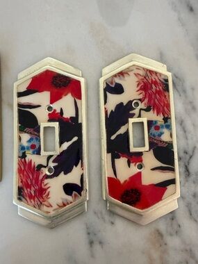 Anthropologie Floral Switch Plate Cover